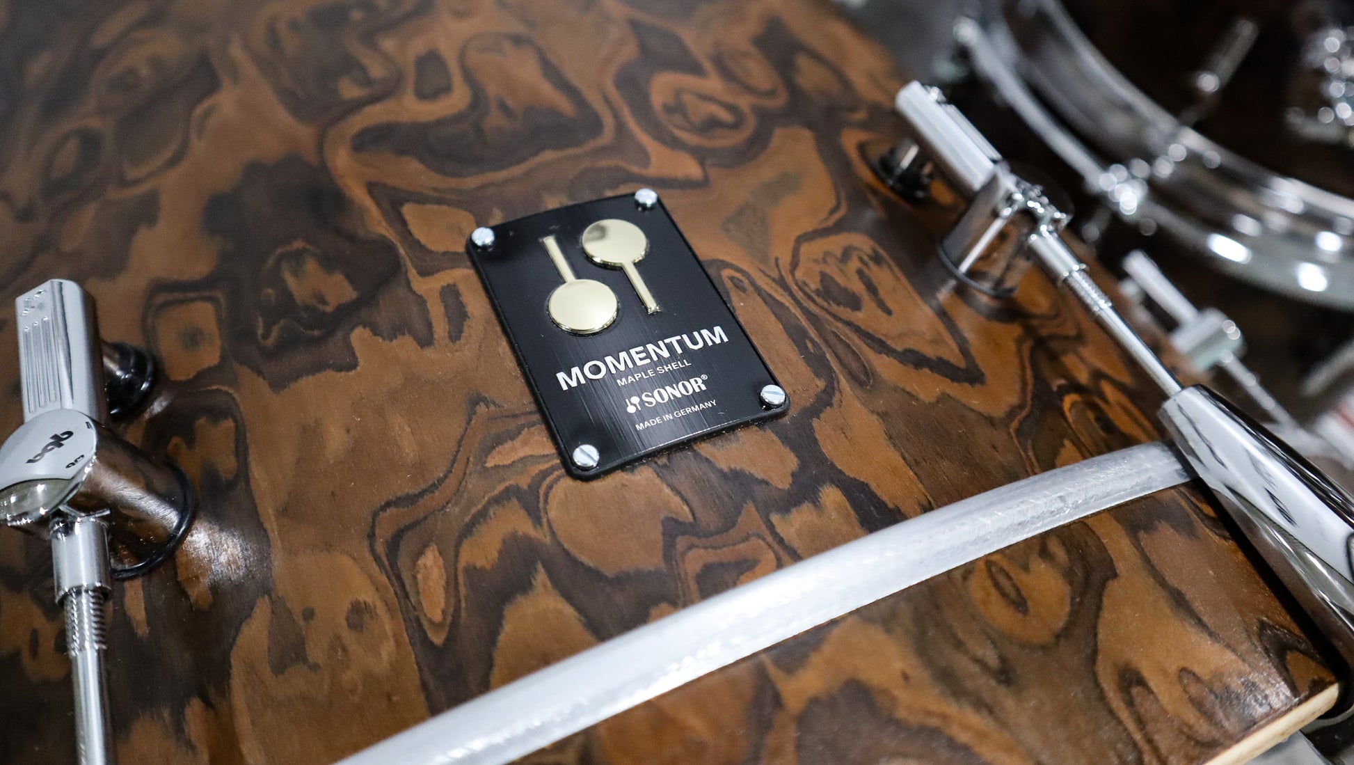Sonor Momentum Maple California Burl 5pc Shell Pack-3
