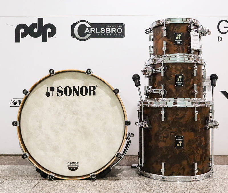 Sonor Momentum Beech California Burl 4pc Shell Pack-zoom-