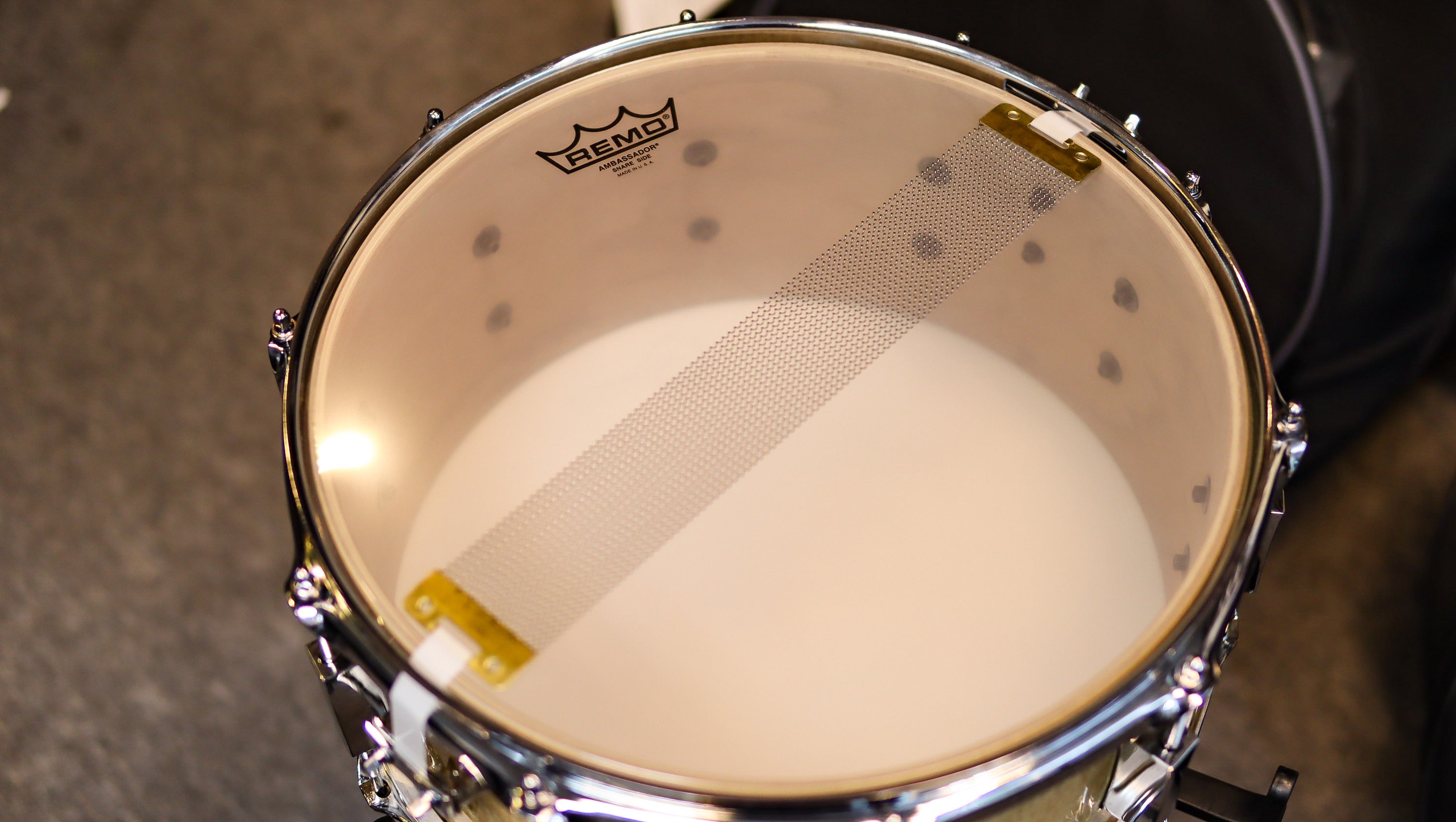 Pork Pie 14x6.5 30th Anniversary Walnut Curly Maple Veener Snare Drum (22 of 30)-zoom-2