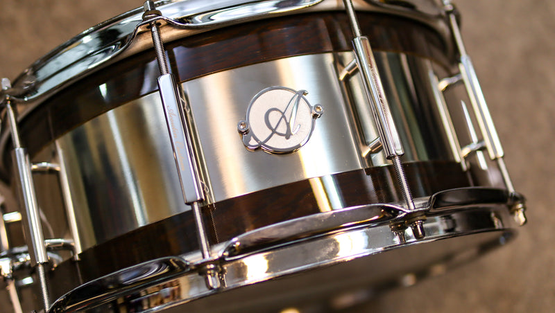 Acoutin X Dunnett Wenge Titanium Collab Snare (only 2 in the world)-zoom-