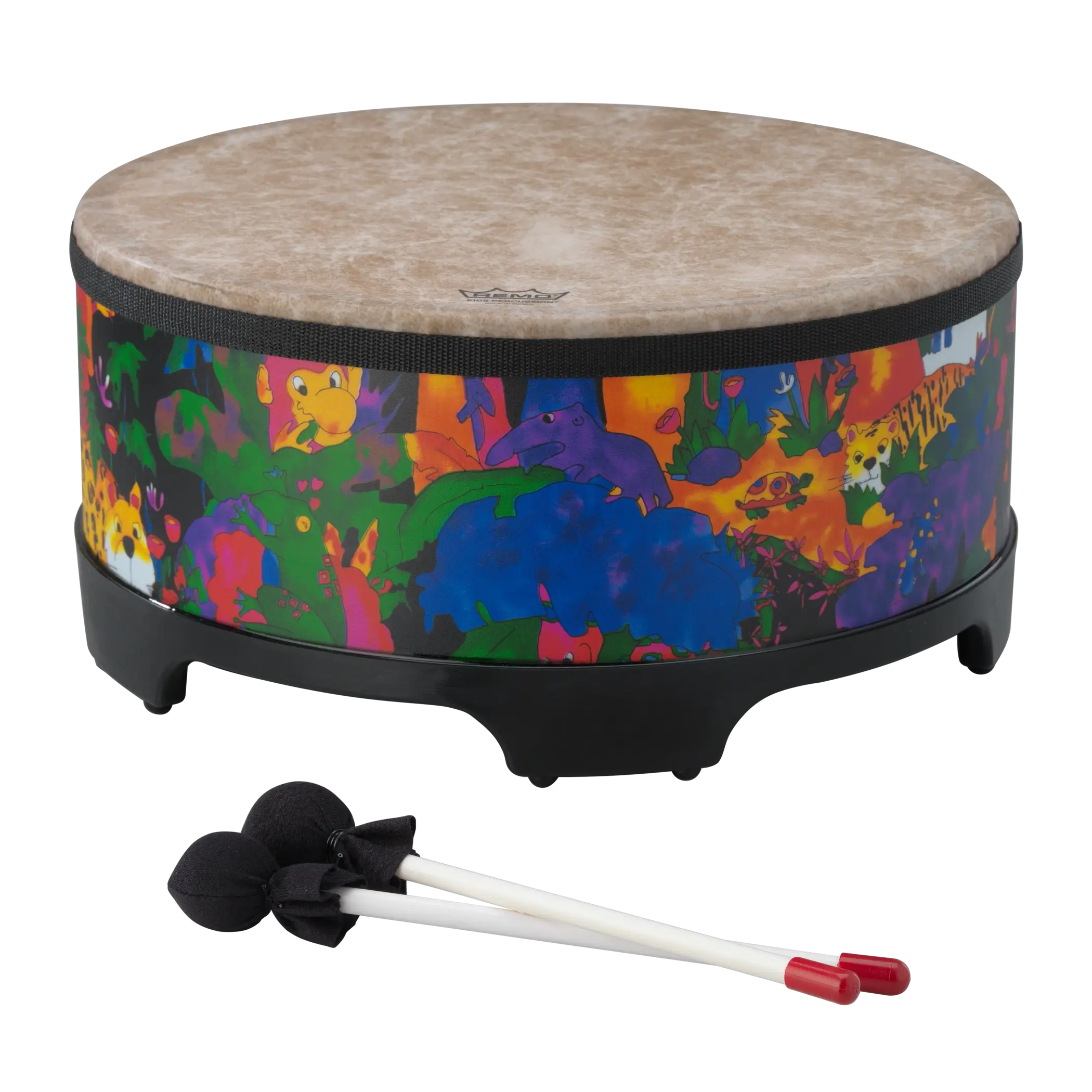Remo Kids Gathering Drum 18"x8 Rain Forest Finish-zoom-1