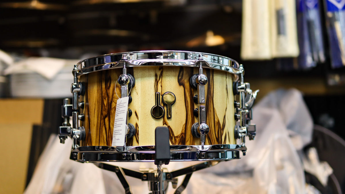 Sonor SQ2 13x7 African Marble Medium Maple Snare Drum-zoom-1