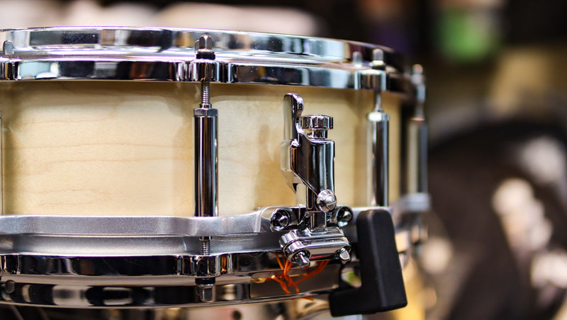 Pearl 14x5 Free Floater Maple Snare Drum (Satin Maple)-zoom-
