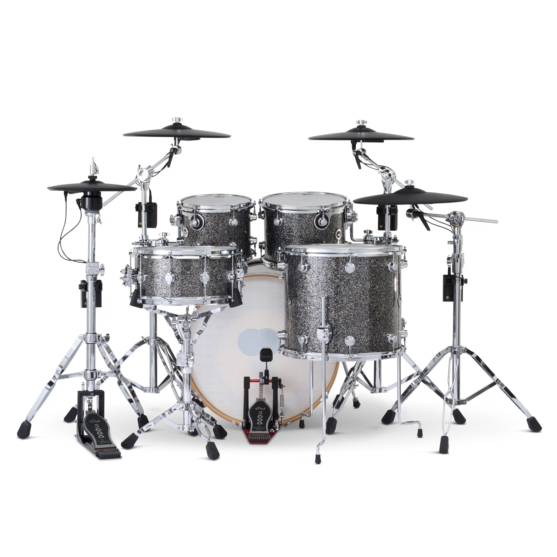 DWe 5pc Finishply Black Galaxy With Roland Cymbals-zoom-2