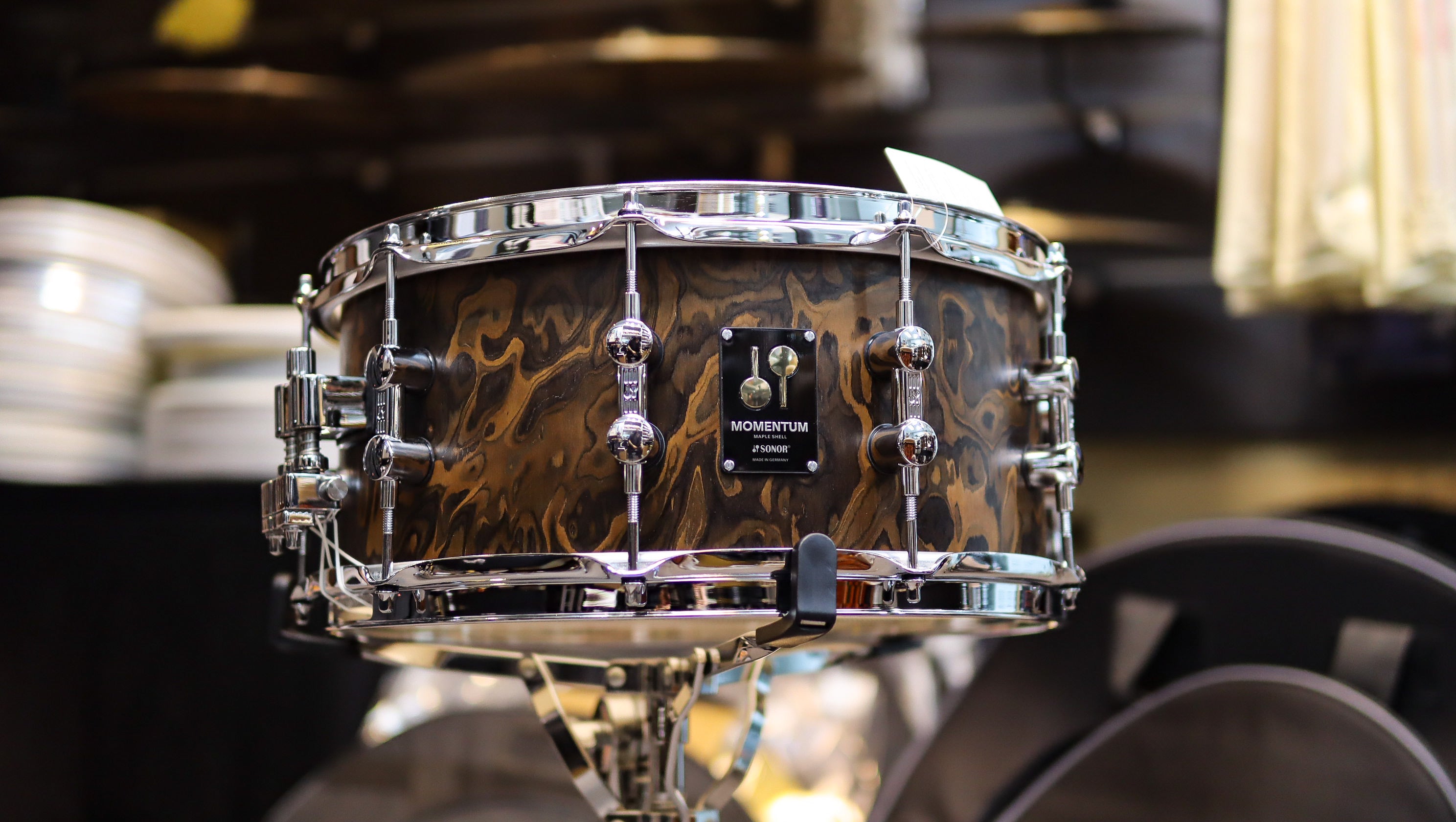 Sonor Momentum Series 14x6.5 Maple Snare Drum (California Burl)