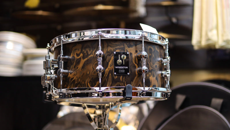 Sonor Momentum Series 14x6.5 Maple Snare Drum (California Burl)-zoom-