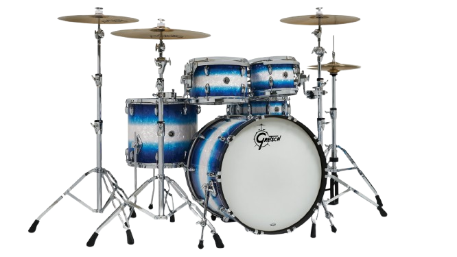 Gretsch Brooklyn 22-10-12-14-16 Blue Burst Pearl-1