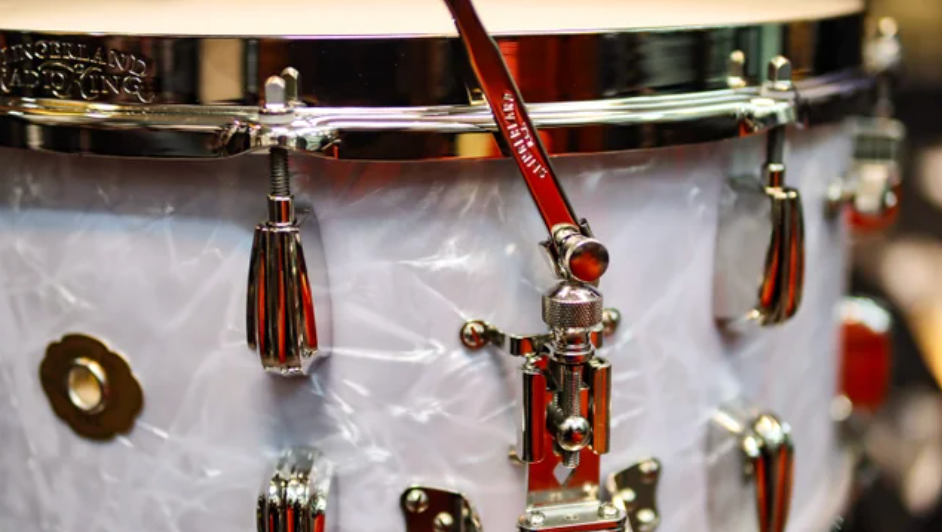 Slingerland Limited Edition Solid Shell 14x7 Maple White Marine Pearl Snare Drum