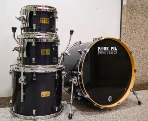 Pork Pie USA Custom 10-12-16-22 Indigo Sparkle 4pc Shell Pack (Like New)-zoom-2