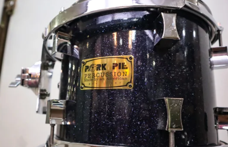 Pork Pie USA Custom 10-12-16-22 Indigo Sparkle 4pc Shell Pack (Like New)-zoom-