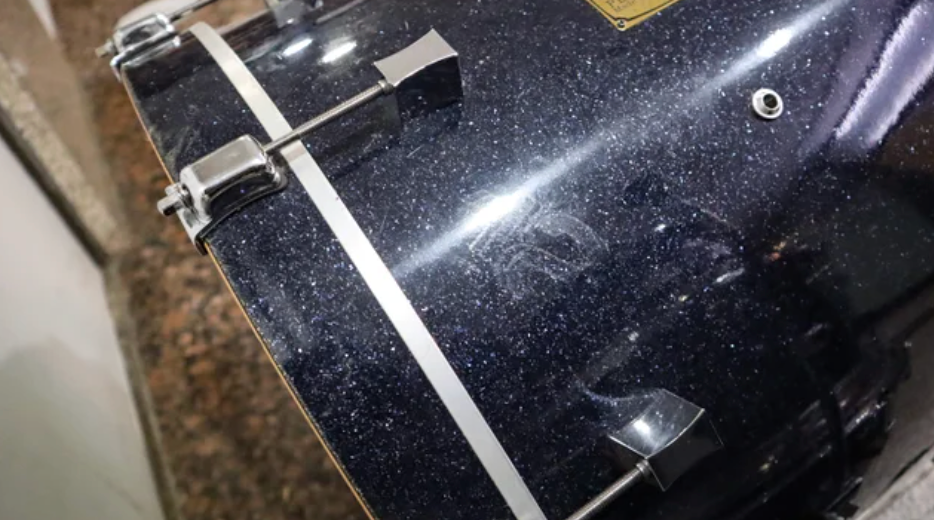 Pork Pie USA Custom 10-12-16-22 Indigo Sparkle 4pc Shell Pack (Like New)-6