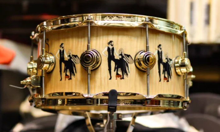 DW Icon Series Fleetwood Mac Rumours 14x6.5 Snare Drum (Signed by John Good)-1