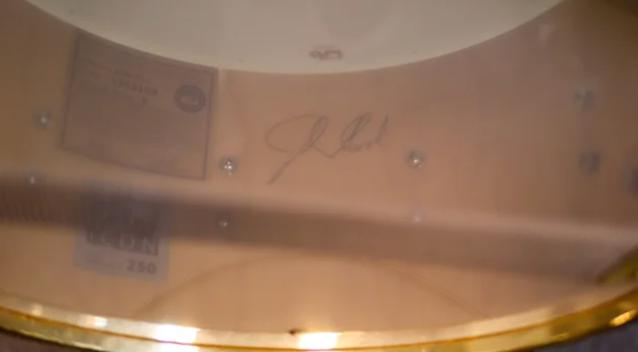 DW Icon Series Fleetwood Mac Rumours 14x6.5 Snare Drum (Signed by John Good)-zoom-5