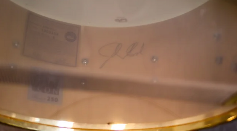 DW Icon Series Fleetwood Mac Rumours 14x6.5 Snare Drum (Signed by John Good)-zoom-