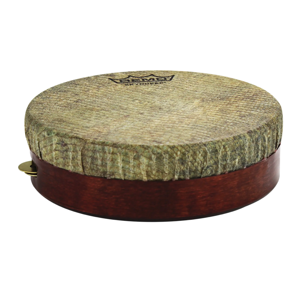 Remo Traditional Kanjira Drum Antique Veneer, 7"-zoom-1