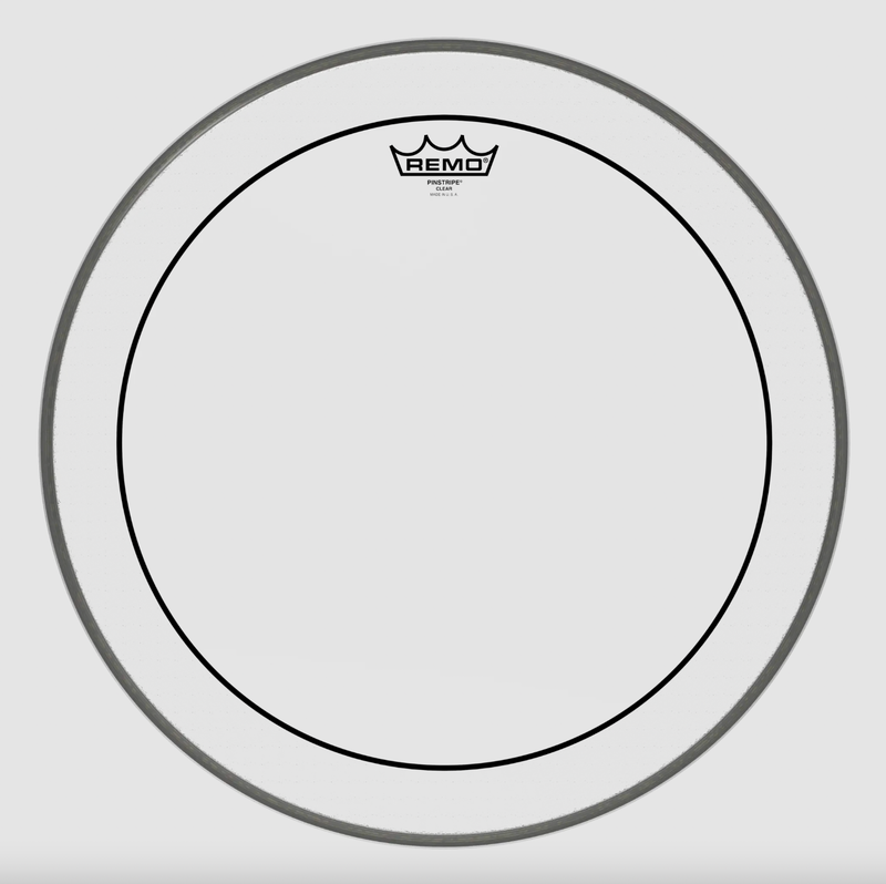 Remo Pinstripe Clear Bass Drum Head 18" USA-zoom-