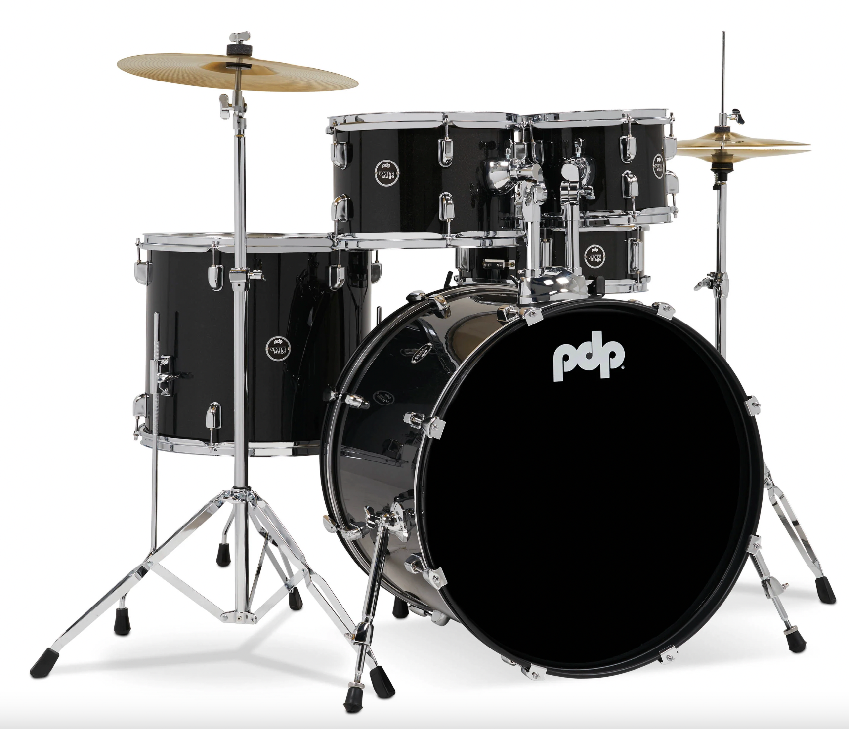 PDP Centerstage 22" 5pc Drum Set (Iridescent Black Sparkle)