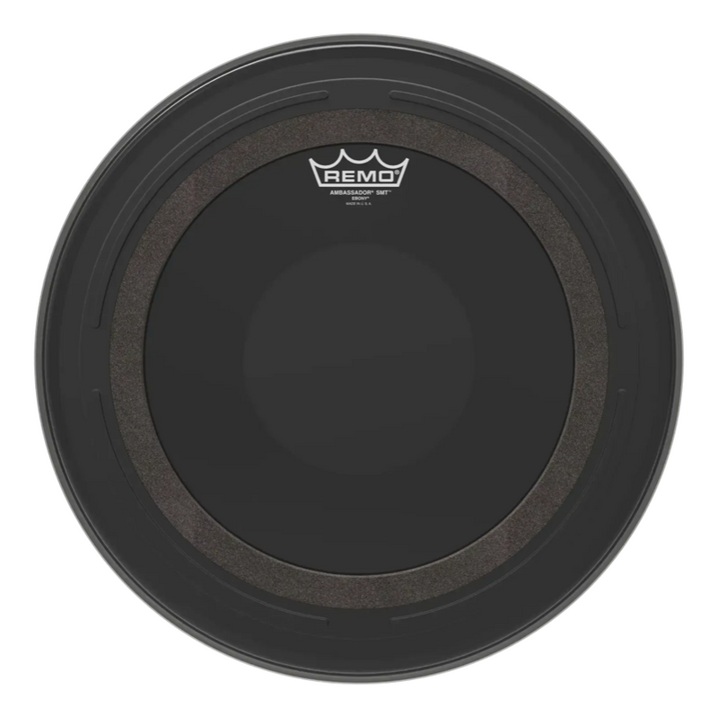 Remo Ambassador Ebony SMT 16" Tom Drum Head USA-zoom-