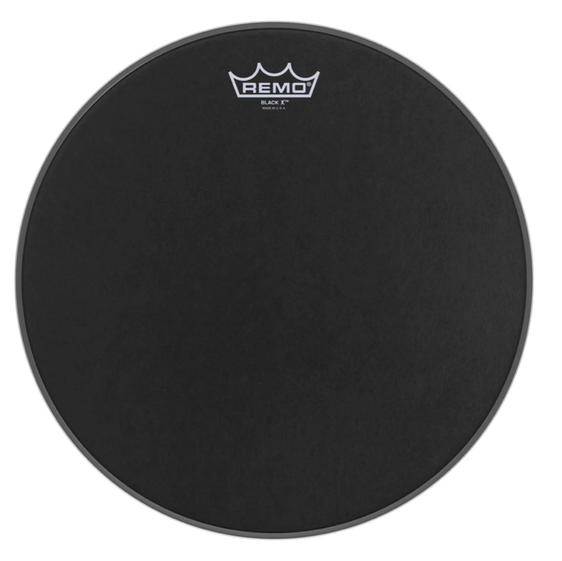 Remo Emperor X Black Suede 14" Drum Head USA-zoom-