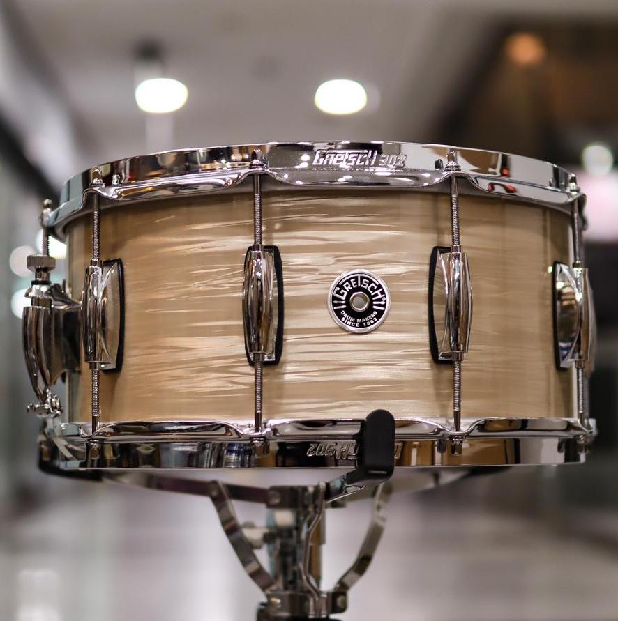 Grestch Brooklyn 14x6.5 Maple/Poplar Creme Oyster Snare Drum