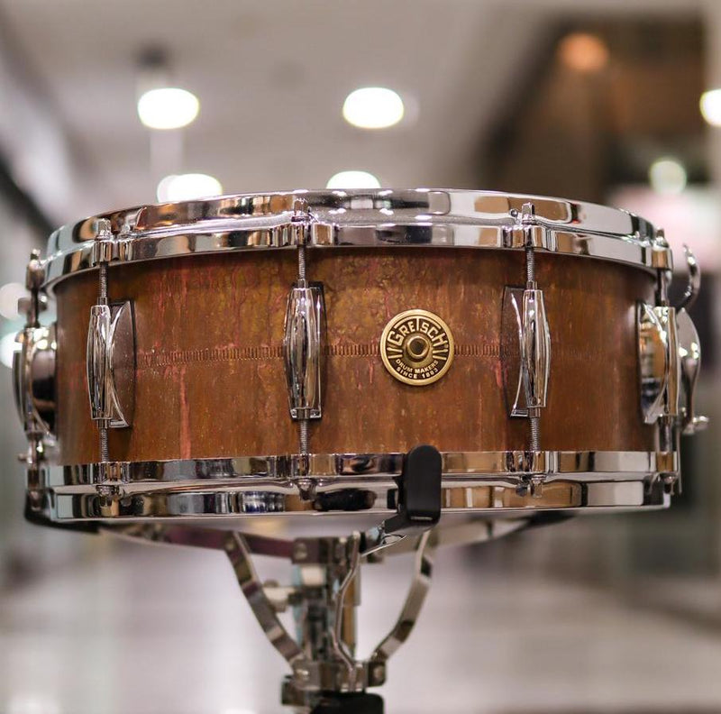 Gretsch USA Signature Keith Carlock 14x5.5 Brass Snare Drum-zoom-