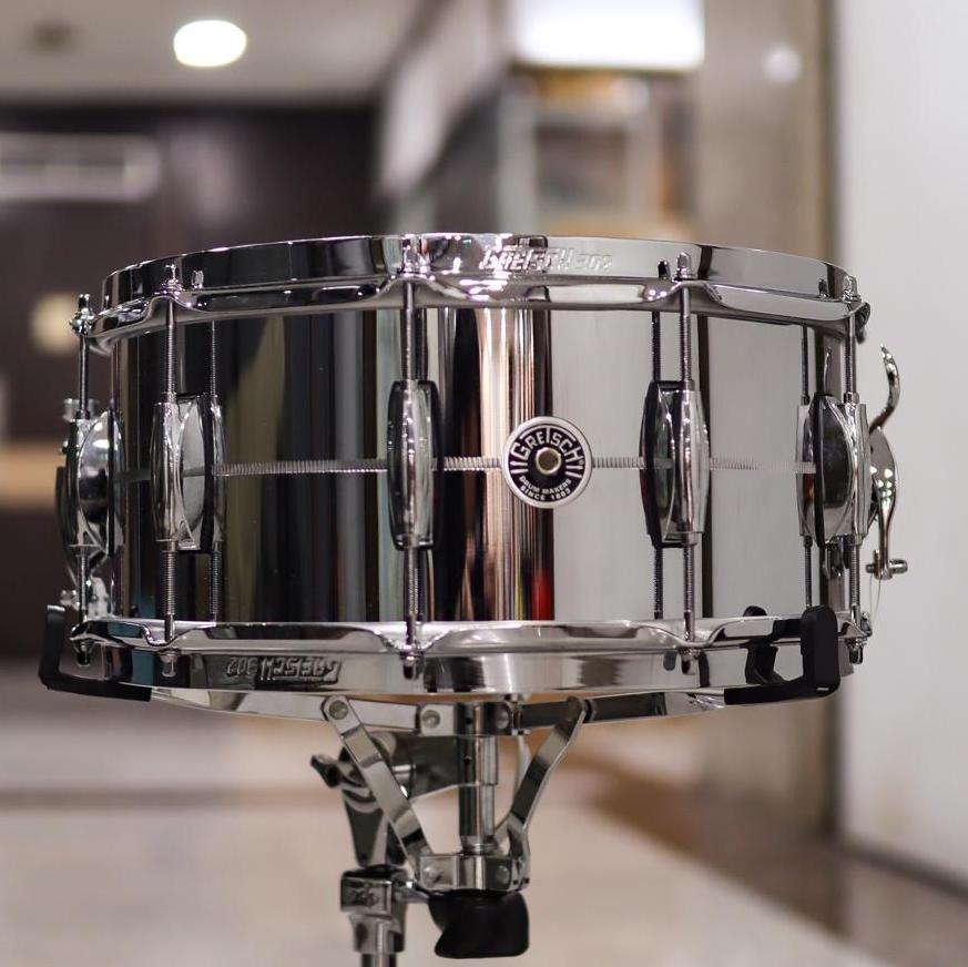 Gretsch Brooklyn Chrome over Steel 14x6.5 Snare Drum-1