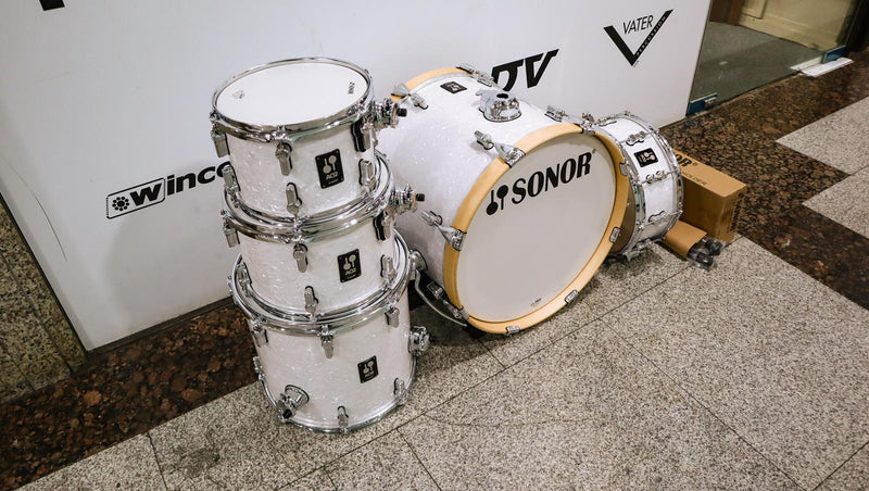 Sonor AQ2 Studio Shell Pack (White Pearl) (Display Set)-zoom-