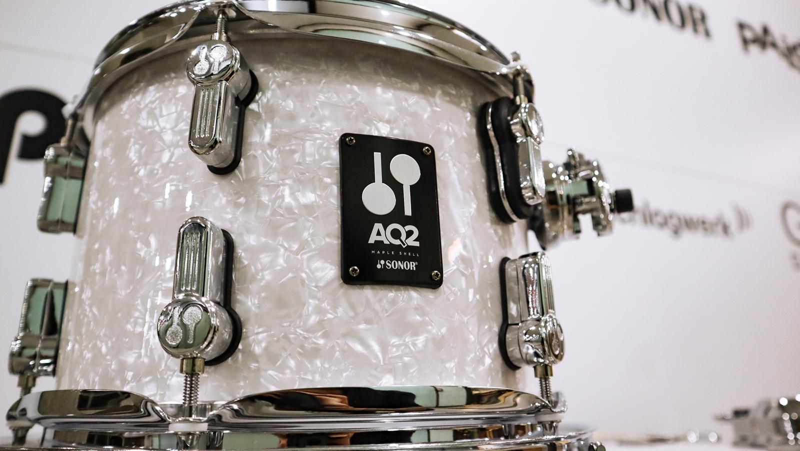 Sonor AQ2 Studio Shell Pack (White Pearl) (Display Set)-3