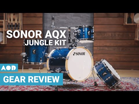 Sonor AQX Jungle 4pc Shell Pack - Black-zoom-