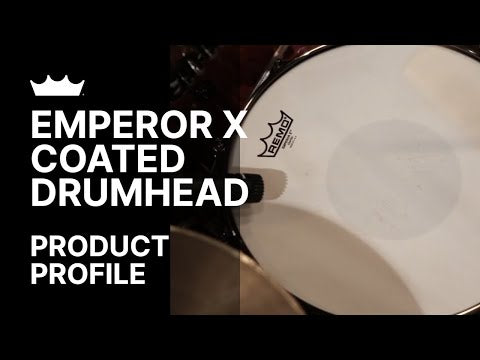 Remo Emperor X Coated Black Dot 14" Drum Head USA-zoom-