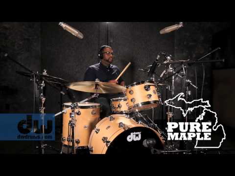 DW Collector's Series SSC Maple Black Galaxy 5pc Shell Pack-2