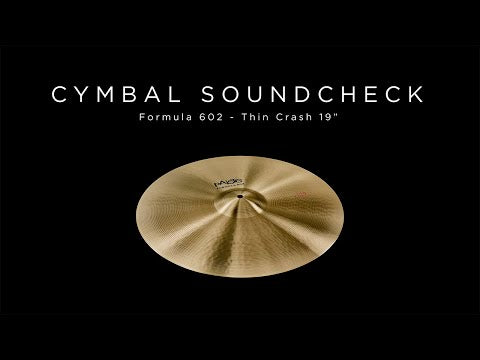 Paiste Formula 602 19" Thin Crash (SDS Anniversary Promo)-2