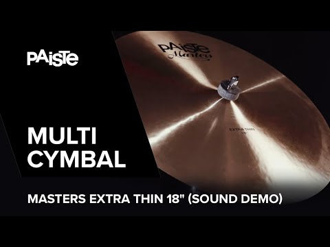 Paiste Masters 18" Extra Thin Cymbal-zoom-