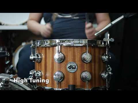 DW Collector’s Series Purplecore Mahogany 14x8 Snare Drum-2