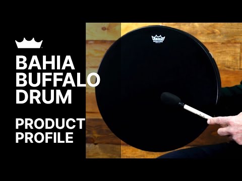 Remo E1-1316-BE Bahia Buffalo Drum Black Earth-zoom-