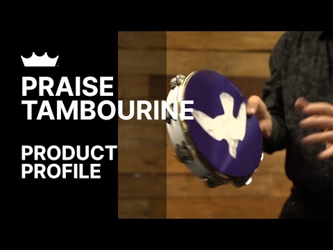 Remo Praise Tambourine 10" Religious Dove Double Row-2