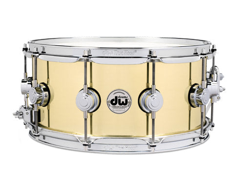 DW Collector's Series Bell Brass 14x6.5 Snare Drum-zoom-1