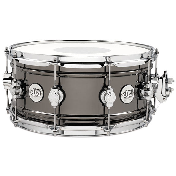 DW Design Series Black Nickel Over Brass 14x6.5 Snare Drum-1