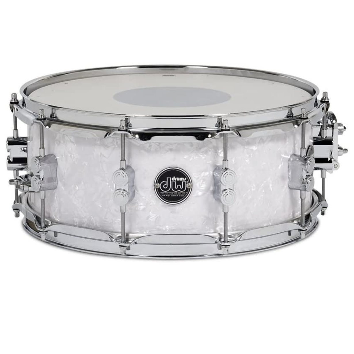 DW Performance Series White Marine Pearl Maple 14x5.5 Snare Drum-1