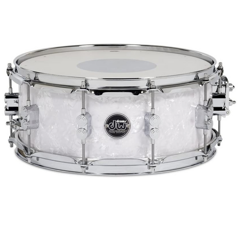 DW Performance Series White Marine Pearl Maple 14x5.5 Snare Drum-zoom-