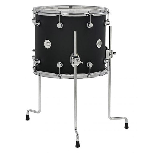 DW Design Series Satin Black 14x12 Tom-1
