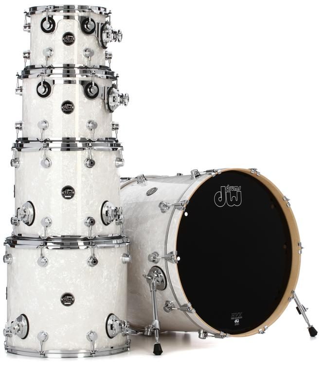DW Performance Series White Pearl 22" 5pc Shell Pack