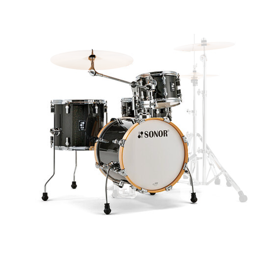 Sonor AQX Jungle 4pc Shell Pack - Black