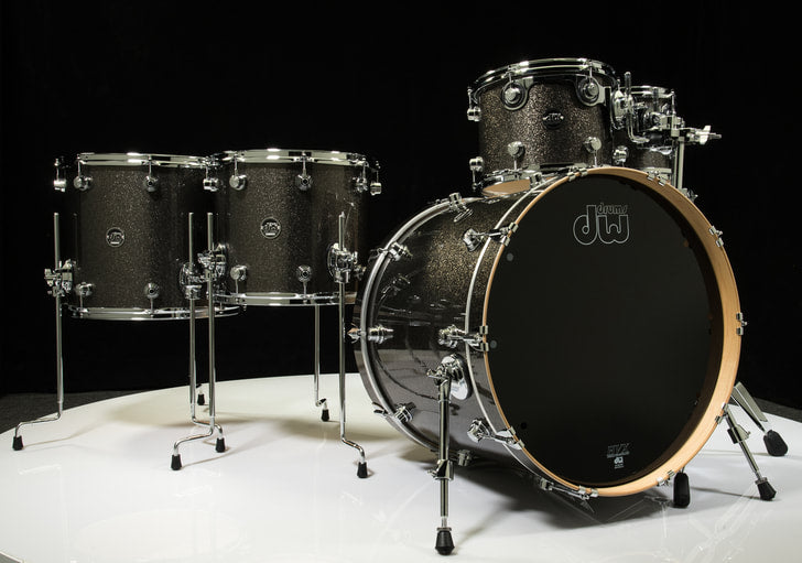 DW Performance Series Pewter Sparkle 22" 5pc Shell Pack-1