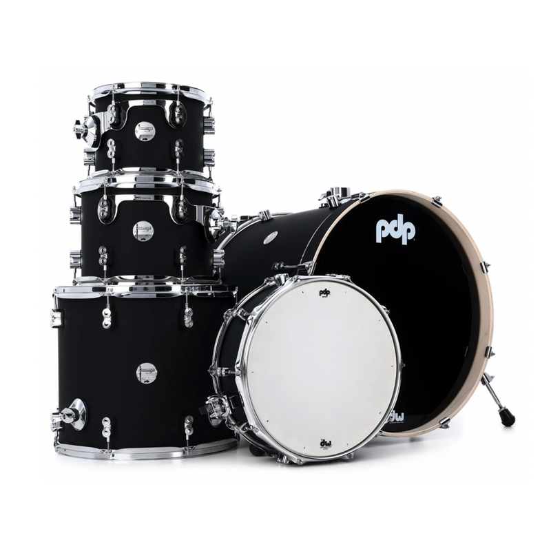 PDP Concept Maple 22" 5pc Shell Pack (Satin Black) (SDS Anniversary Promo)-zoom-