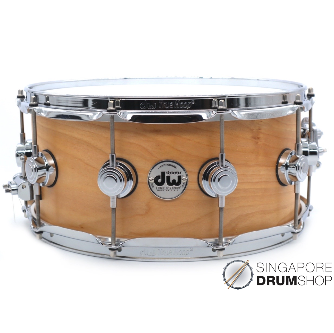 DW Collector's Series Birch Satin Oil 14x6.5 Snare Drum-1