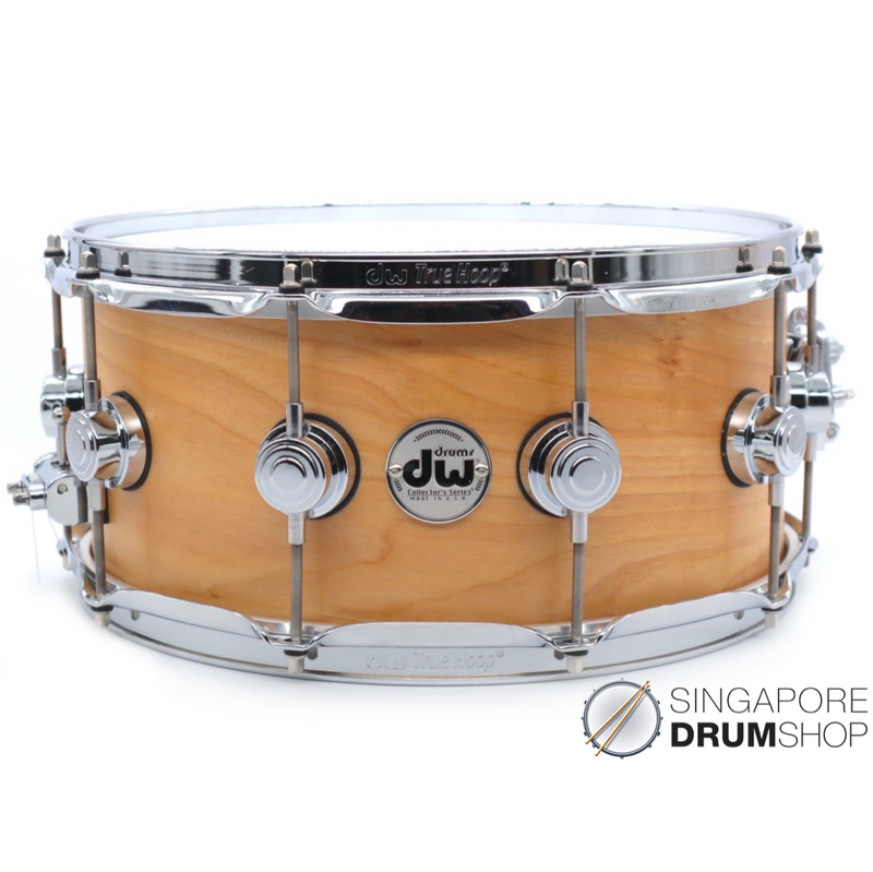 DW Collector's Series Birch Satin Oil 14x6.5 Snare Drum-zoom-