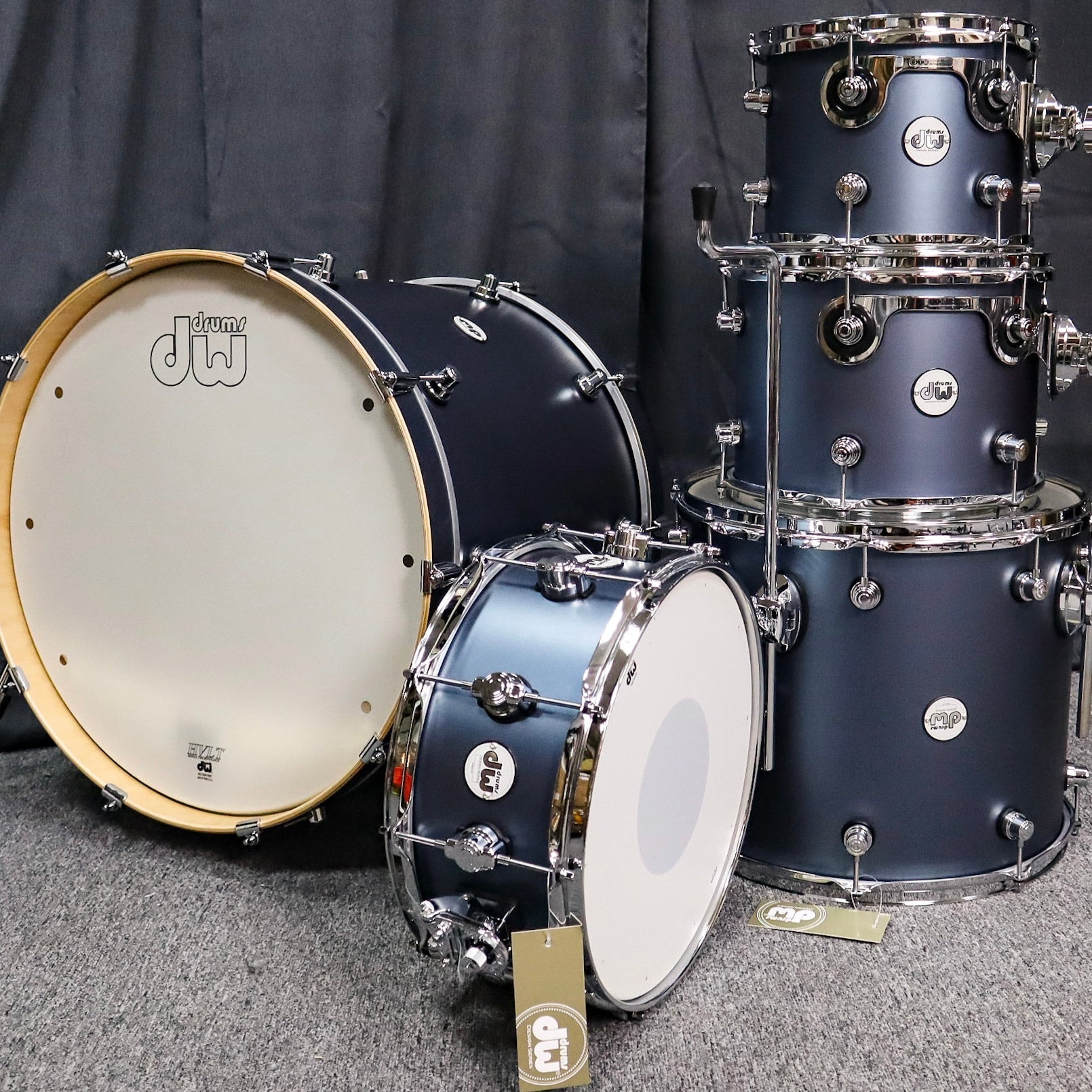 DW Design Series 4pc Blue Slate Shell Pack (Display Set)