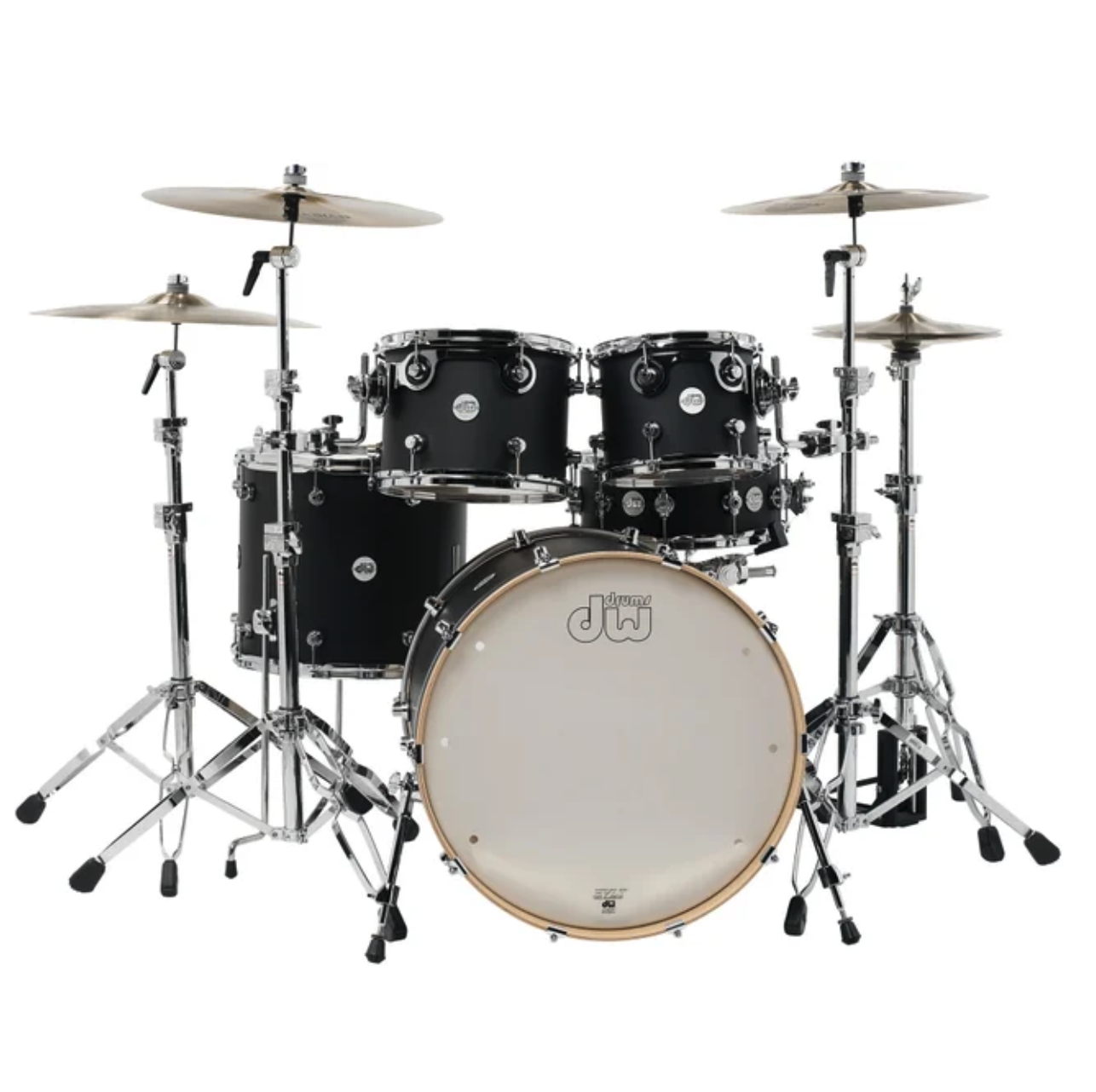DW Design Series 4pc Black Satin Shell Pack