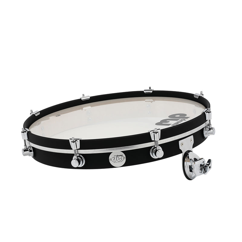 DW Design Series Black Satin 20” Pancake Gong Drum-zoom-